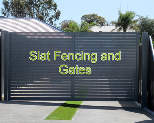 Slat Fencing and gates
